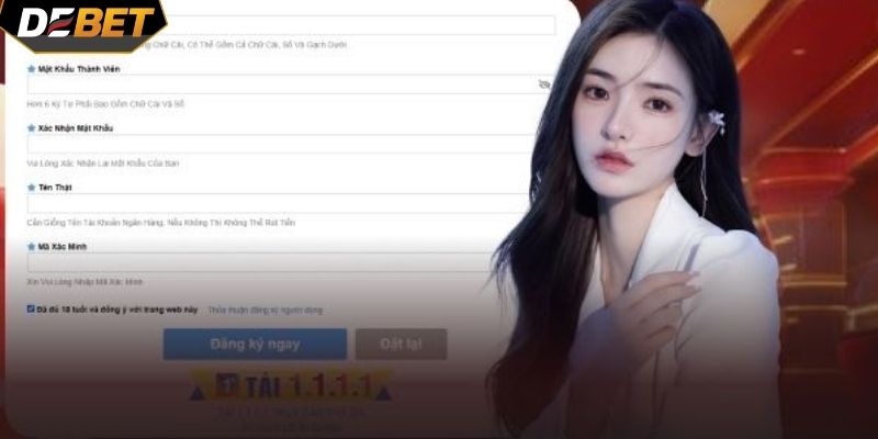 DEBET đăng nhập cần có kết nối ổn định