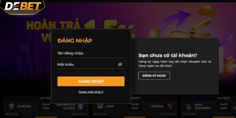 Người chơi cần đảm bảo đã đăng ký tài khoản và có thông tin đăng nhập chính xác