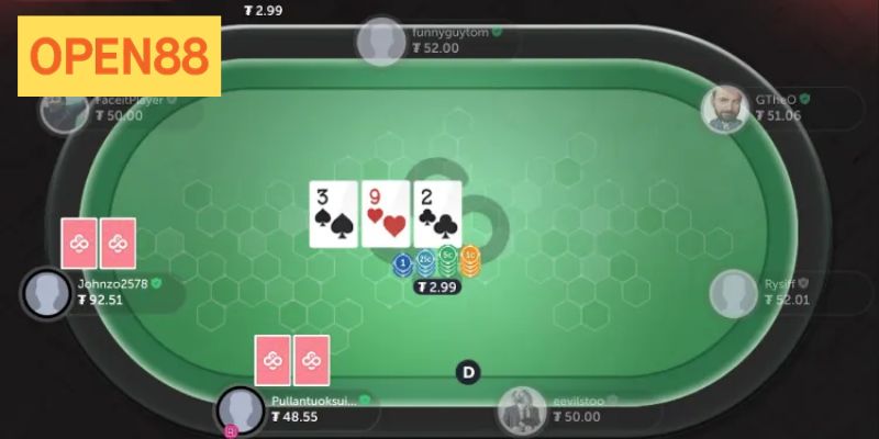 Game Xì tố Open88 là trò chơi hấp dẫn thu hút hội viên 