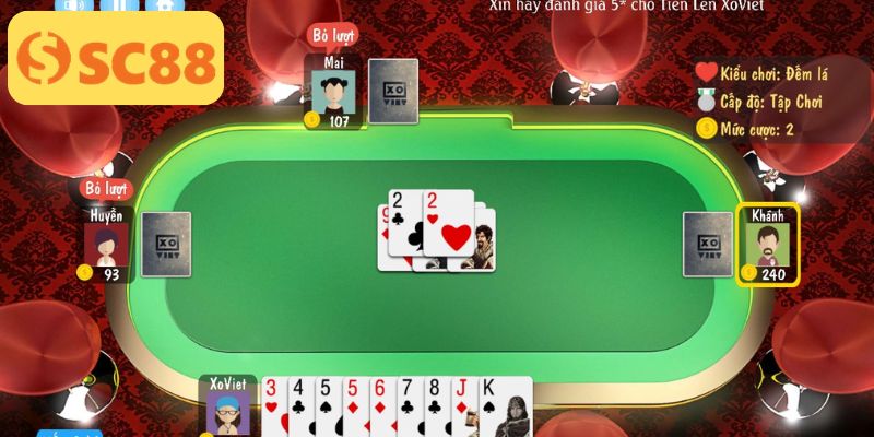 Những tổ hợp quan trọng của game Tiến lên 